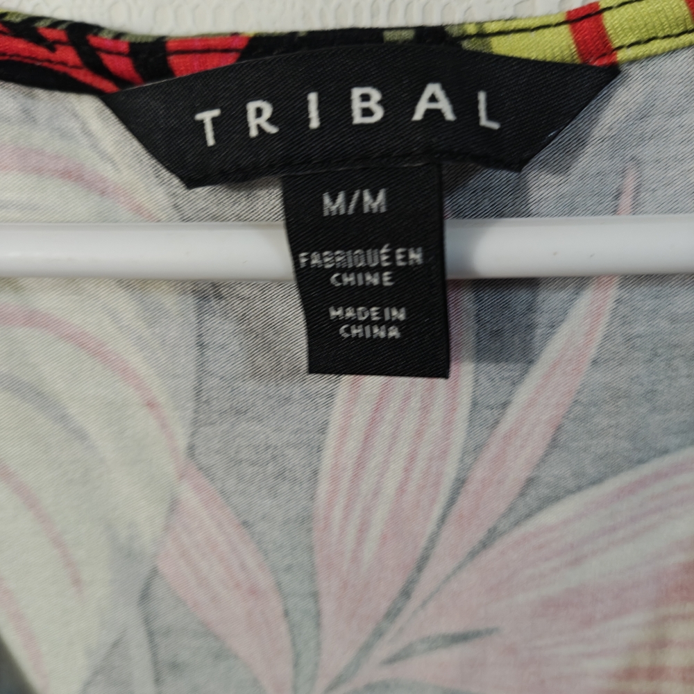 Tribal Vibrant Leaf Print Mini Dress - Picture 10 of 13